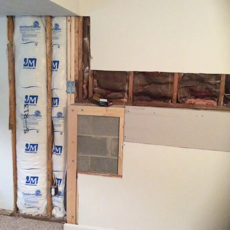 Wall insulation replacement during Contents Cleaning & Restoration in Sterling Heights